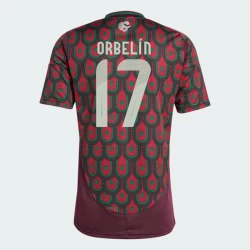 Orbelin #17 Mexico Fodboldtrøjer Copa America 2024 Hjemmebanetrøje Mænd