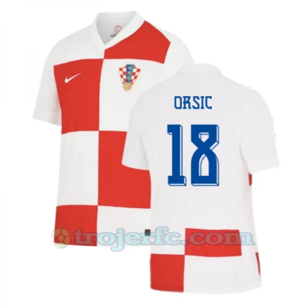 Orsic #18 Kroatien Fodboldtrøjer EM 2024 Hjemmebanetrøje Mænd