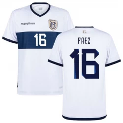 Paez #16 Ecuador Fodboldtrøjer Copa America 2024 Udebanetrøje Mænd