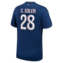 Paris Saint-Germain PSG C.Soler #28 Fodboldtrøjer 2024-25 Hjemmebanetrøje Mænd