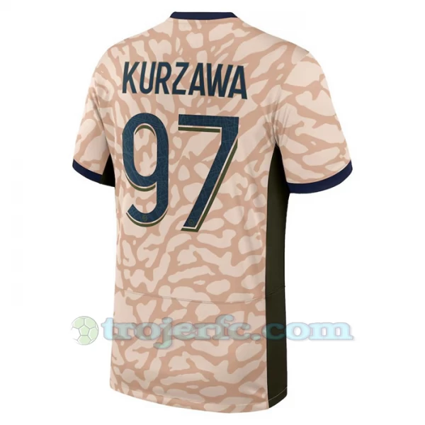 Paris Saint-Germain PSG Fodboldtrøjer Kurzawa #97 2024-25 Fourthtrøje Mænd