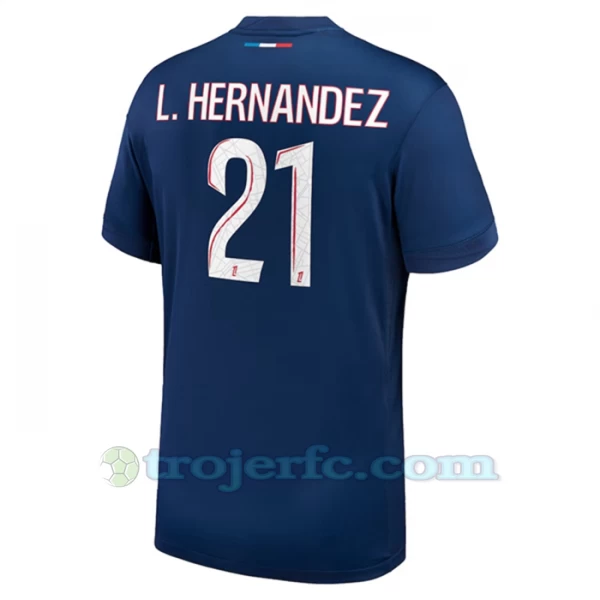 Paris Saint-Germain PSG L.Hernandez #21 Fodboldtrøjer 2024-25 Hjemmebanetrøje Mænd