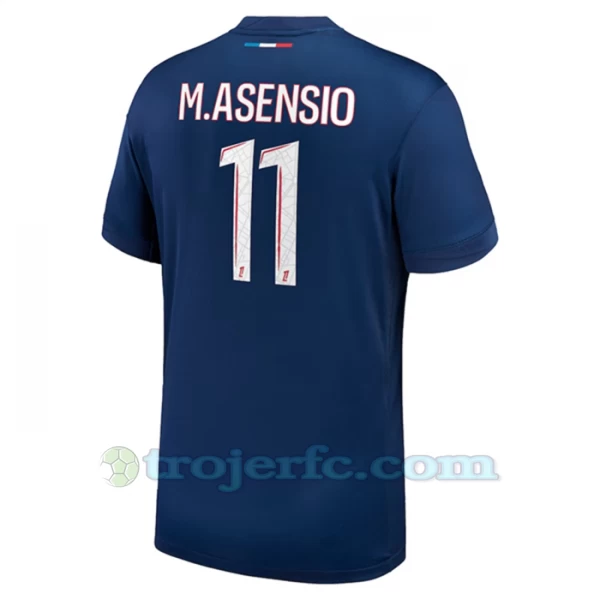 Paris Saint-Germain PSG M.Asensio #11 Fodboldtrøjer 2024-25 Hjemmebanetrøje Mænd