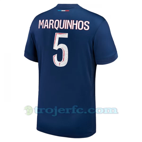 Paris Saint-Germain PSG Marquinhos #5 Fodboldtrøjer 2024-25 Hjemmebanetrøje Mænd