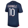 Paris Saint-Germain PSG Ousmane Dembélé #10 Fodboldtrøjer 2023-24 Hjemmebanetrøje Mænd