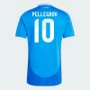 Pellegrini #10 Italien Fodboldtrøjer EM 2024 Hjemmebanetrøje Mænd