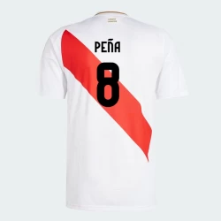 Pena #8 Peru Fodboldtrøjer Copa America 2024 Hjemmebanetrøje Mænd