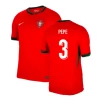 Pepe #3 Portugal Fodboldtrøjer EM 2024 Hjemmebanetrøje Mænd