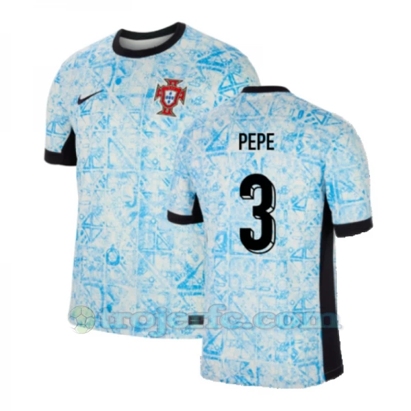 Pepe #3 Portugal Fodboldtrøjer EM 2024 Udebanetrøje Mænd