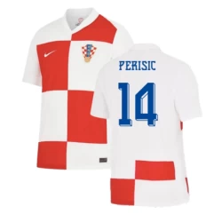 Perisic #14 Kroatien Fodboldtrøjer EM 2024 Hjemmebanetrøje Mænd