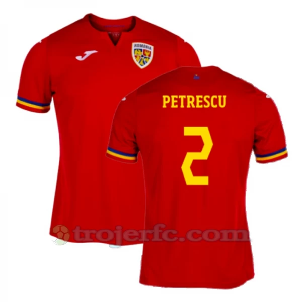 Petrescu #2 Rumænien Fodboldtrøjer EM 2024 Udebanetrøje Mænd