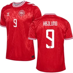 Rasmus Højlund #9 Danmark Fodboldtrøjer EM 2024 Hjemmebanetrøje Mænd