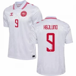 Rasmus Højlund #9 Danmark Fodboldtrøjer EM 2024 Udebanetrøje Mænd