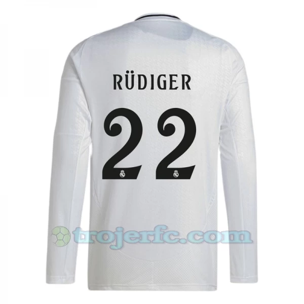 Real Madrid Antonio Rudiger #22 Fodboldtrøjer 2024-25 Hjemmebanetrøje Mænd Lange Ærmer