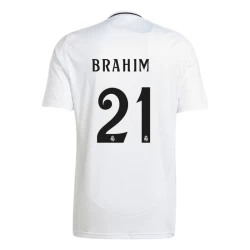 Real Madrid Brahim #21 Fodboldtrøjer 2024-25 Hjemmebanetrøje Mænd