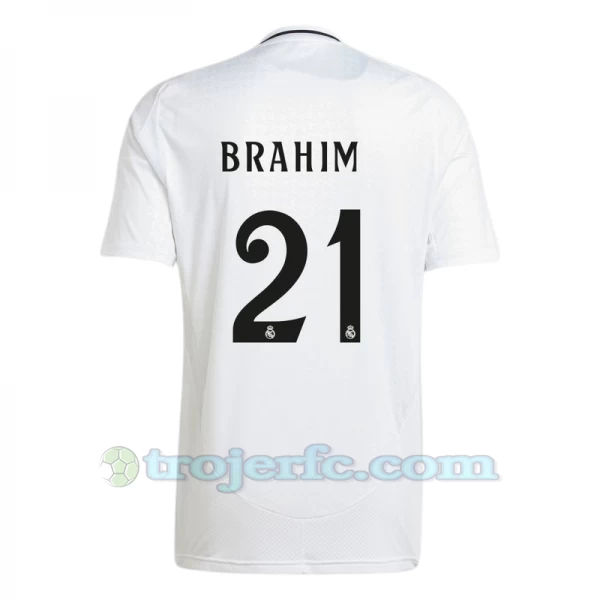 Real Madrid Brahim #21 Fodboldtrøjer 2024-25 Hjemmebanetrøje Mænd