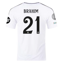 Real Madrid Brahim #21 Fodboldtrøjer 2024-25 HP Hjemmebanetrøje Mænd