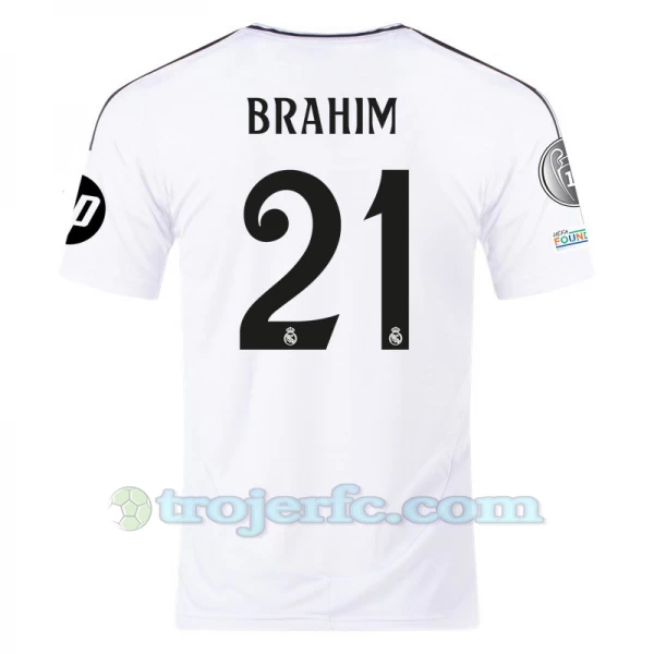 Real Madrid Brahim #21 Fodboldtrøjer 2024-25 HP Hjemmebanetrøje Mænd