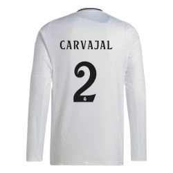 Real Madrid Carvajal #2 Fodboldtrøjer 2024-25 Hjemmebanetrøje Mænd Lange Ærmer