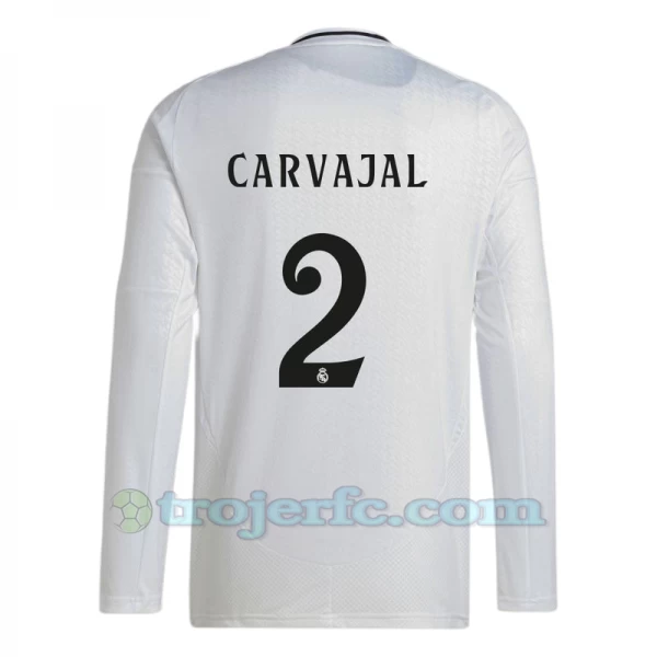 Real Madrid Carvajal #2 Fodboldtrøjer 2024-25 Hjemmebanetrøje Mænd Lange Ærmer