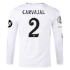 Real Madrid Carvajal #2 Fodboldtrøjer 2024-25 HP Hjemmebanetrøje Mænd Lange Ærmer