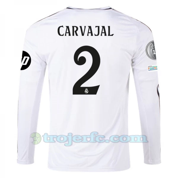 Real Madrid Carvajal #2 Fodboldtrøjer 2024-25 HP Hjemmebanetrøje Mænd Lange Ærmer