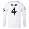 Real Madrid David Alaba #4 Fodboldtrøjer 2024-25 HP Hjemmebanetrøje Mænd Lange Ærmer