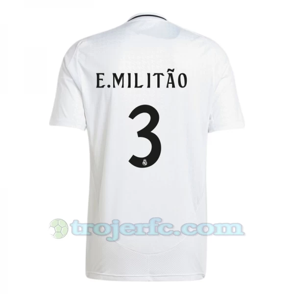 Real Madrid E. Militao #3 Fodboldtrøjer 2024-25 Hjemmebanetrøje Mænd