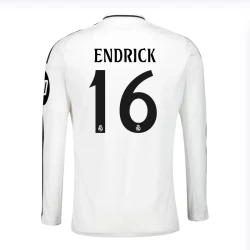 Real Madrid Endrick #16 Fodboldtrøjer 2024-25 HP Hjemmebanetrøje Mænd Lange Ærmer