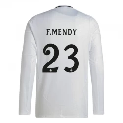 Real Madrid F. Mendy #23 Fodboldtrøjer 2024-25 Hjemmebanetrøje Mænd Lange Ærmer