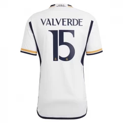 Real Madrid Federico Valverde #15 Fodboldtrøjer 2023-24 Hjemmebanetrøje Mænd