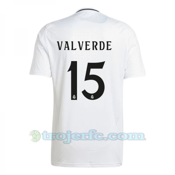Real Madrid Federico Valverde #15 Fodboldtrøjer 2024-25 Hjemmebanetrøje Mænd