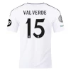 Real Madrid Federico Valverde #15 Fodboldtrøjer 2024-25 HP Hjemmebanetrøje Mænd