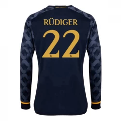 Real Madrid Fodboldtrøjer 2023-24 Antonio Rudiger #22 Udebanetrøje Mænd Lange Ærmer