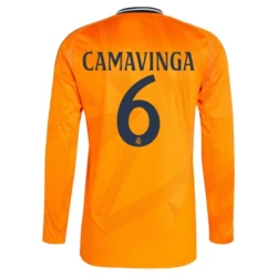 Real Madrid Fodboldtrøjer 2024-25 Eduardo Camavinga #6 Udebanetrøje Mænd Lange Ærmer