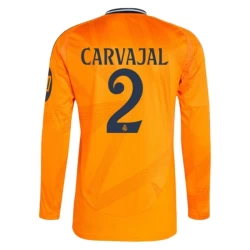 Real Madrid Fodboldtrøjer 2024-25 HP Carvajal #2 Udebanetrøje Mænd Lange Ærmer