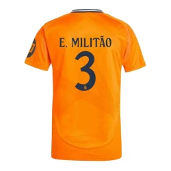 Real Madrid Fodboldtrøjer 2024-25 HP E. Militao #3 Udebanetrøje Mænd