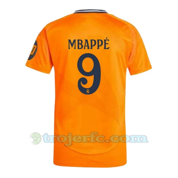 Real Madrid Fodboldtrøjer 2024-25 HP Mbappe #9 Udebanetrøje Mænd