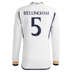 Real Madrid Jude Bellingham #5 Fodboldtrøjer 2023-24 Hjemmebanetrøje Mænd Lange Ærmer