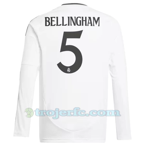 Real Madrid Jude Bellingham #5 Fodboldtrøjer 2024-25 Hjemmebanetrøje Mænd Lange Ærmer