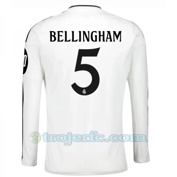 Real Madrid Jude Bellingham #5 Fodboldtrøjer 2024-25 HP Hjemmebanetrøje Mænd Lange Ærmer
