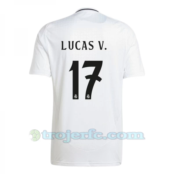 Real Madrid Lucas V. #17 Fodboldtrøjer 2024-25 Hjemmebanetrøje Mænd