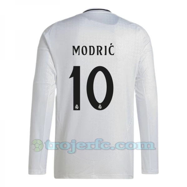 Real Madrid Luka Modrić #10 Fodboldtrøjer 2024-25 Hjemmebanetrøje Mænd Lange Ærmer