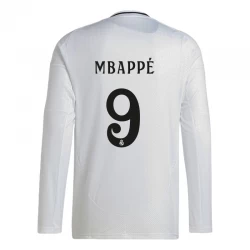 Real Madrid Mbappe #9 Fodboldtrøjer 2024-25 Hjemmebanetrøje Mænd Lange Ærmer