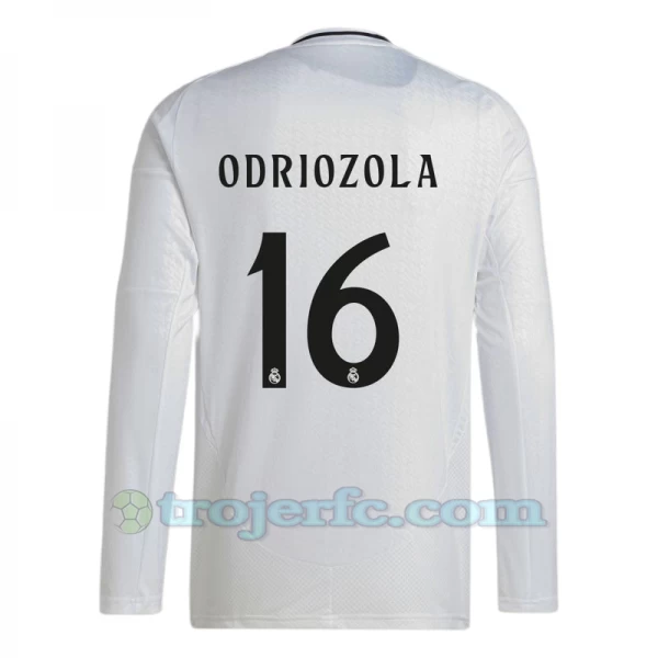 Real Madrid Odriozola #16 Fodboldtrøjer 2024-25 Hjemmebanetrøje Mænd Lange Ærmer