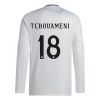 Real Madrid Tchouameni #18 Fodboldtrøjer 2024-25 Hjemmebanetrøje Mænd Lange Ærmer