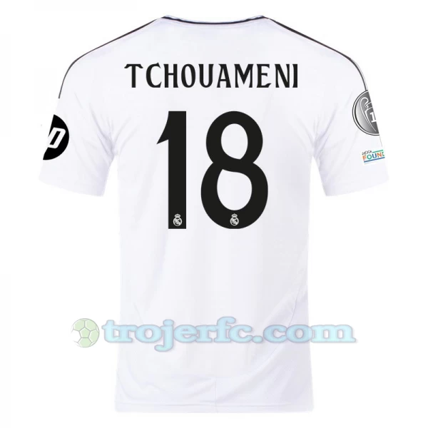 Real Madrid Tchouameni #18 Fodboldtrøjer 2024-25 HP Hjemmebanetrøje Mænd