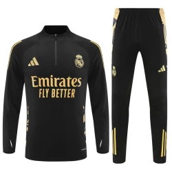 Real Madrid Traeningsdragt 2024-25 Sort Gold