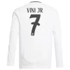 Real Madrid Vinicius Junior #7 Fodboldtrøjer 2024-25 Hjemmebanetrøje Mænd Lange Ærmer