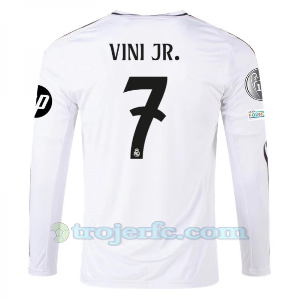 Real Madrid Vinicius Junior #7 Fodboldtrøjer 2024-25 HP Hjemmebanetrøje Mænd Lange Ærmer